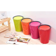 8L Cylinder Shape Home and Office Use Plastic Trash Can